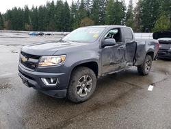 Salvage trucks for sale at Arlington, WA auction: 2017 Chevrolet Colorado Z71
