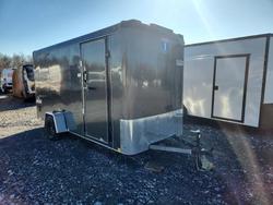 Salvage trucks for sale at Grantville, PA auction: 2024 Interstate ILRD614SAFS Enclosed Cargo Trailer
