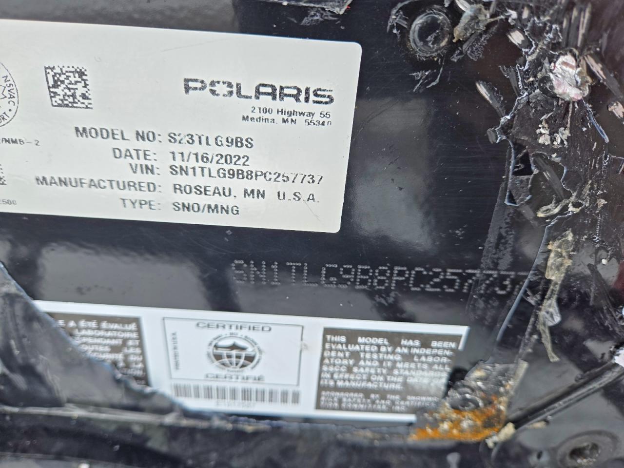 2023 Polaris 900 RMK Khaos Slash