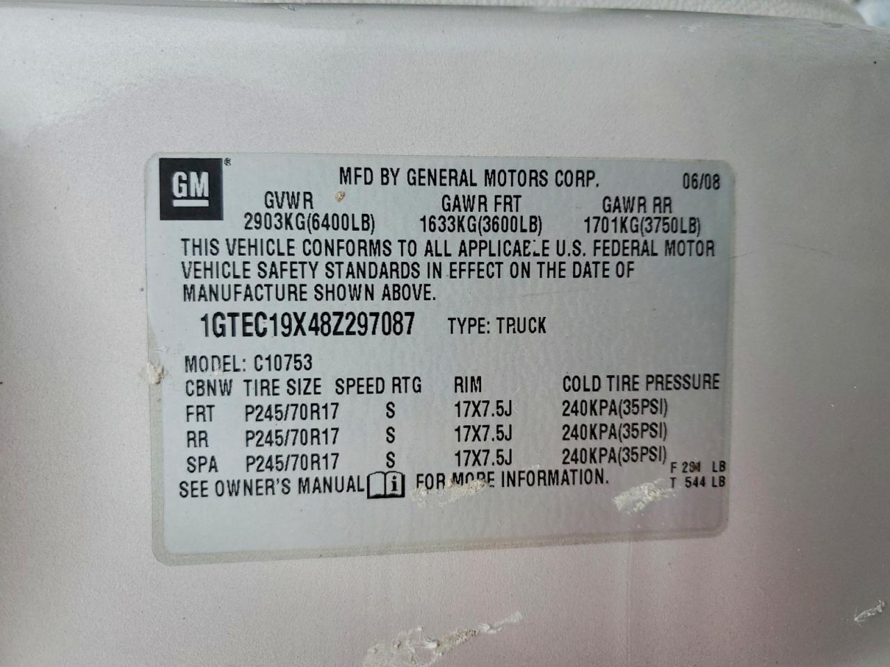 2008 GMC Sierra C1500