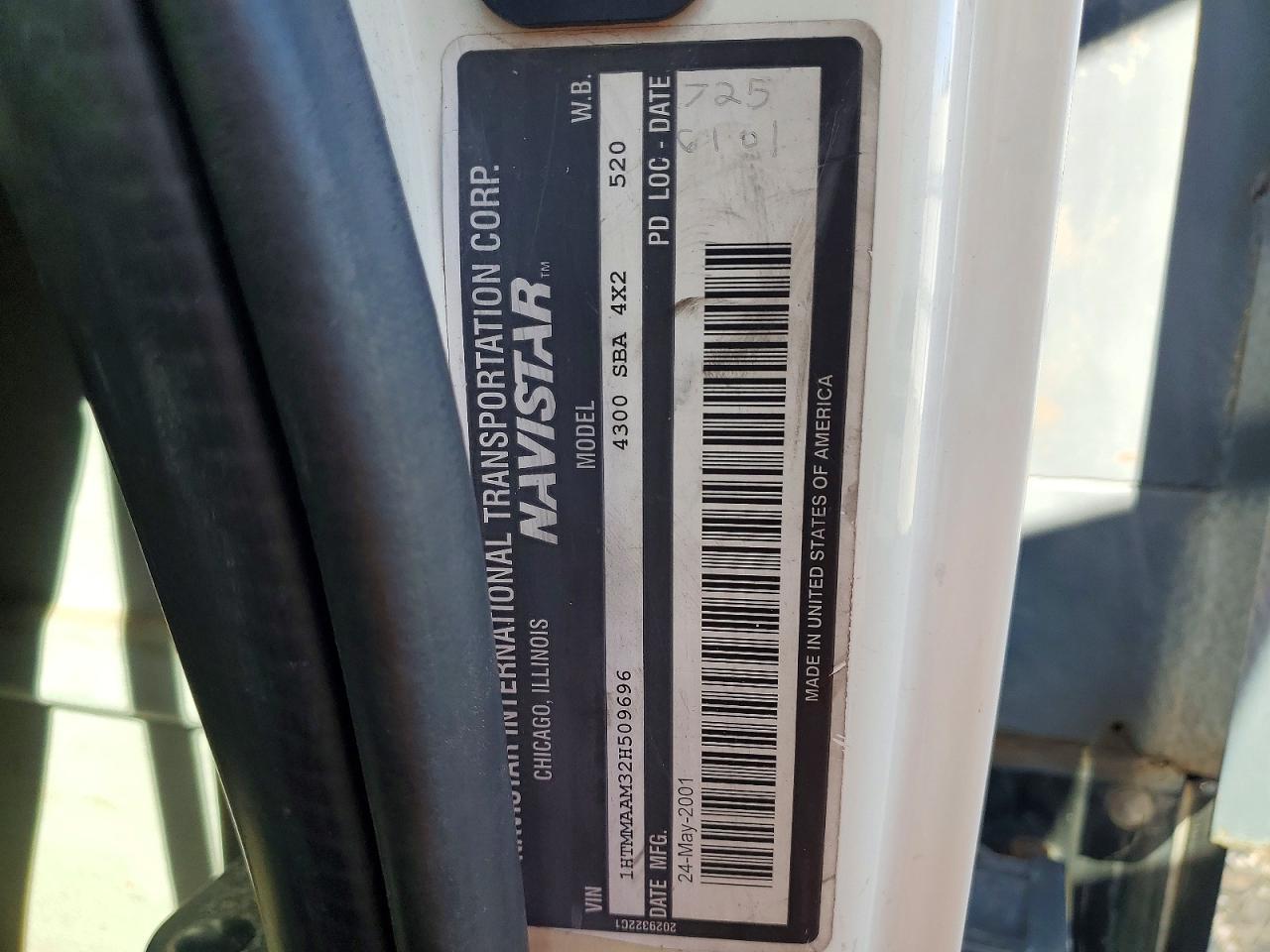 2002 International 4300 Cable Placer Bucket Truck