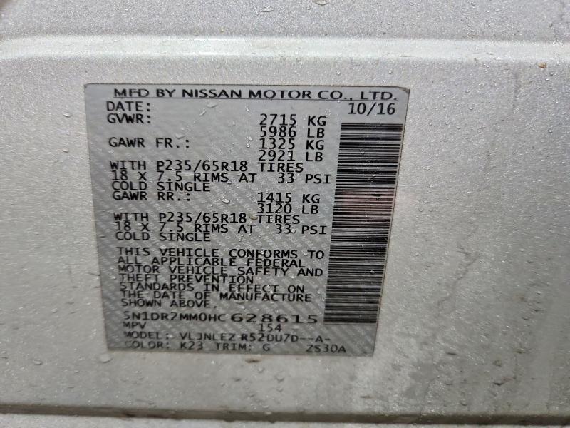 2017 Nissan Pathfinder sv