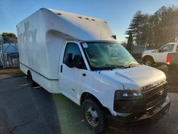 Salvage trucks for sale at East Granby, CT auction: 2019 Chev Rolet Express Delivery Truck