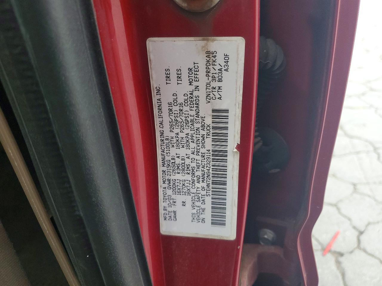 2004 Toyota Tacoma V6