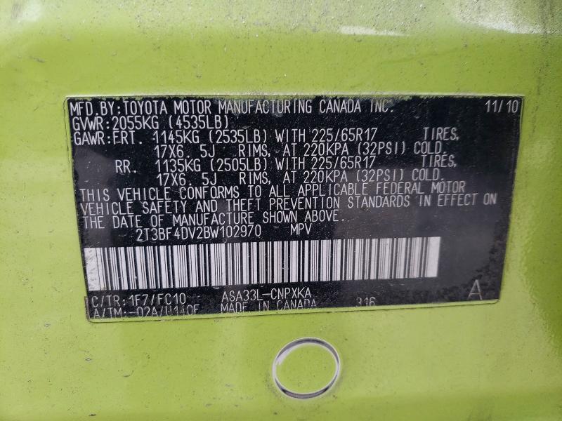 2011 Toyota Rav4 Base