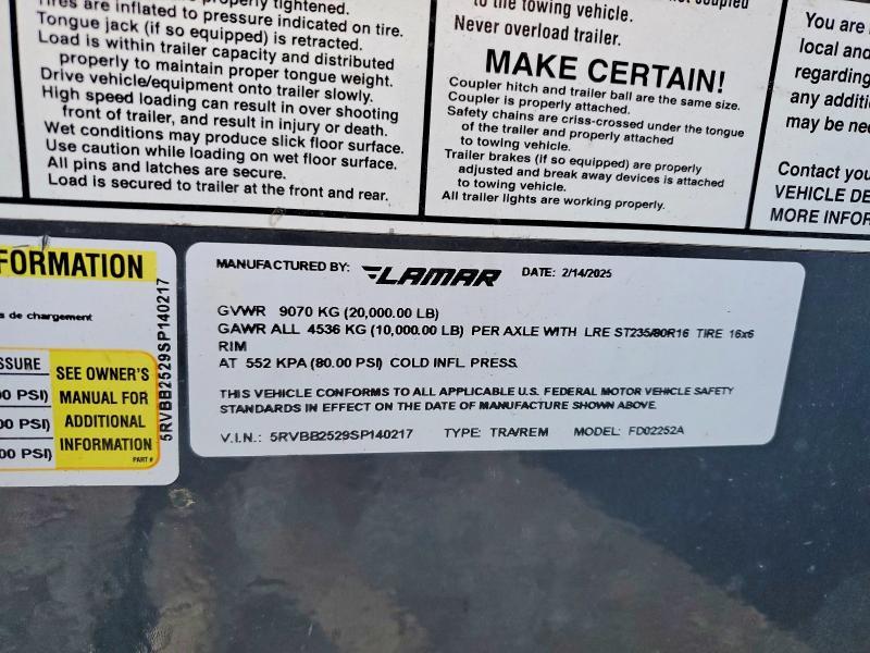 2025 Lamar Trailers Lamar Trailers