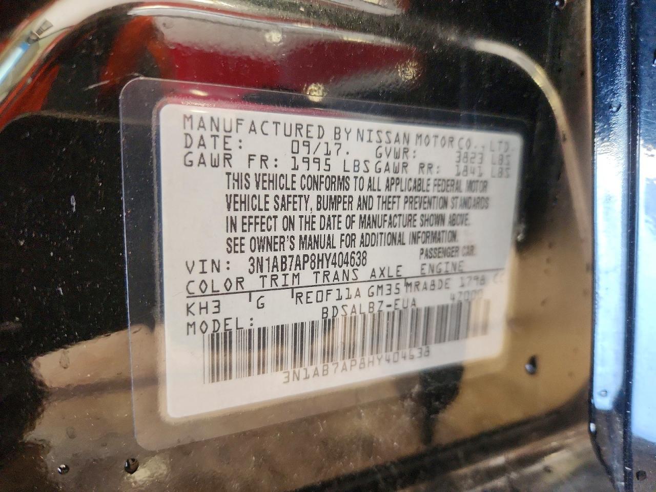 2017 Nissan Sentra s
