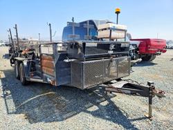 Salvage trucks for sale at San Diego, CA auction: 2017 Mlbt 2017 Marksman Manufacturing SET814-70 Utility Trai