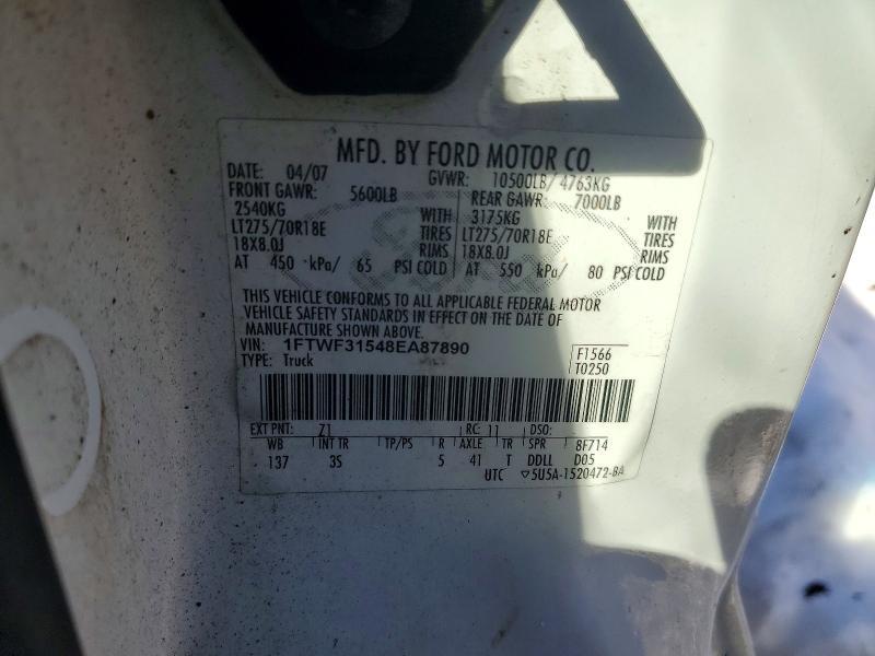 2008 Ford F350 Super Duty Flatbed Truck