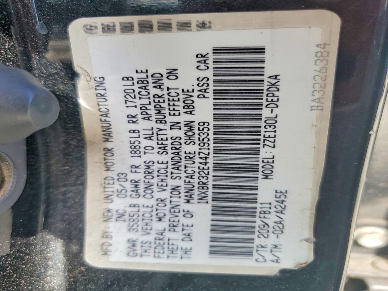 2004 Toyota Corolla ce