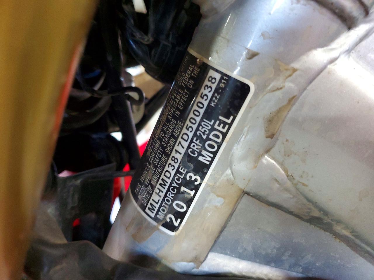 2013 Honda CRF250 L