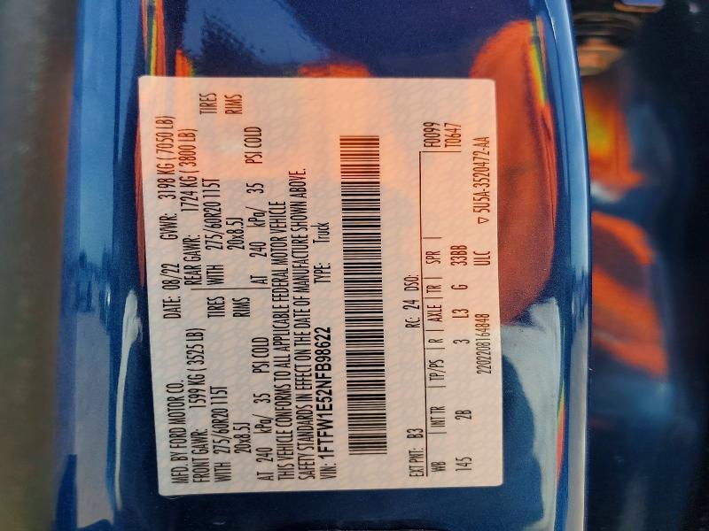 2022 Ford F150 Supercrew