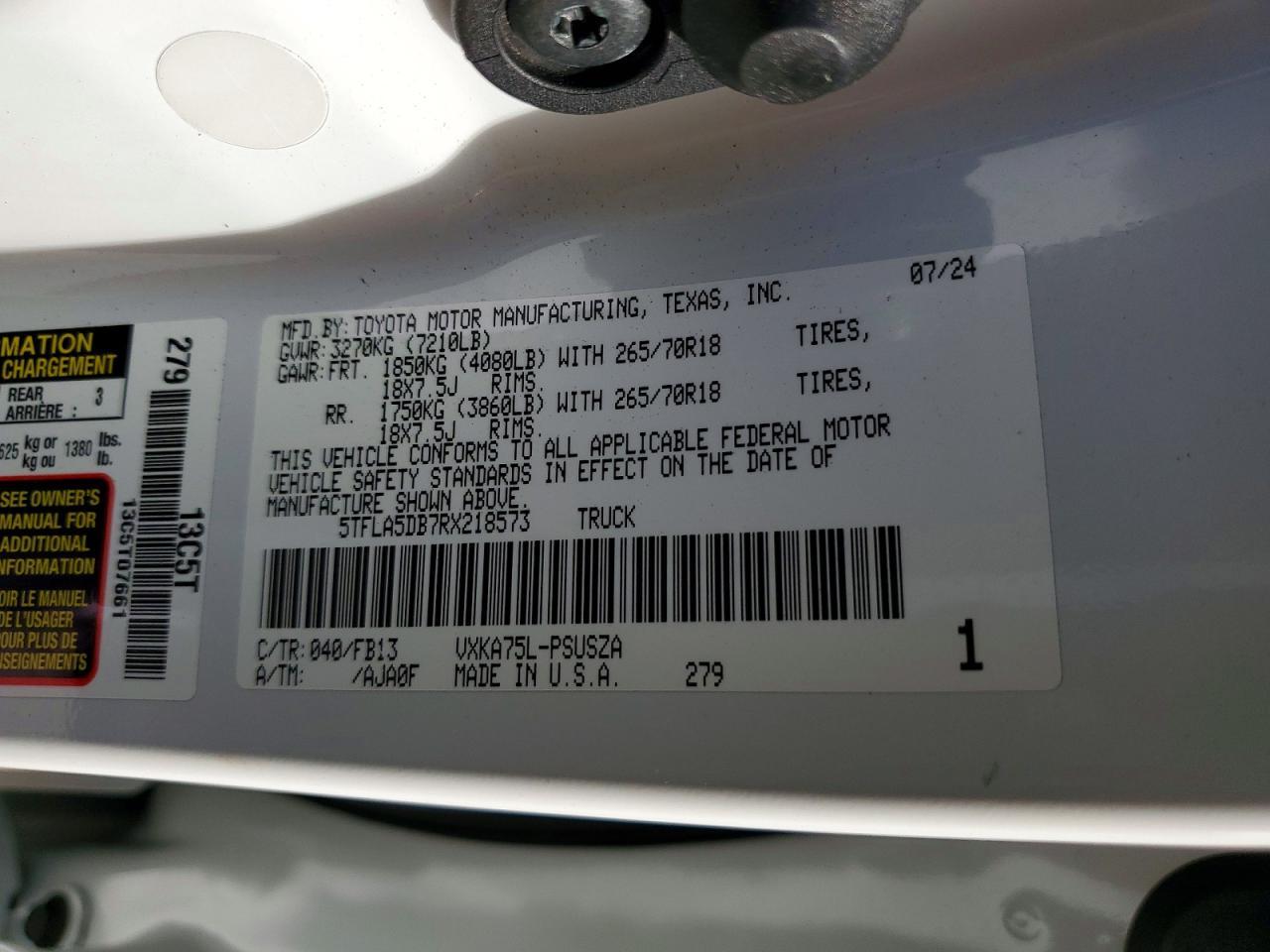 2024 Toyota Tundra SR5