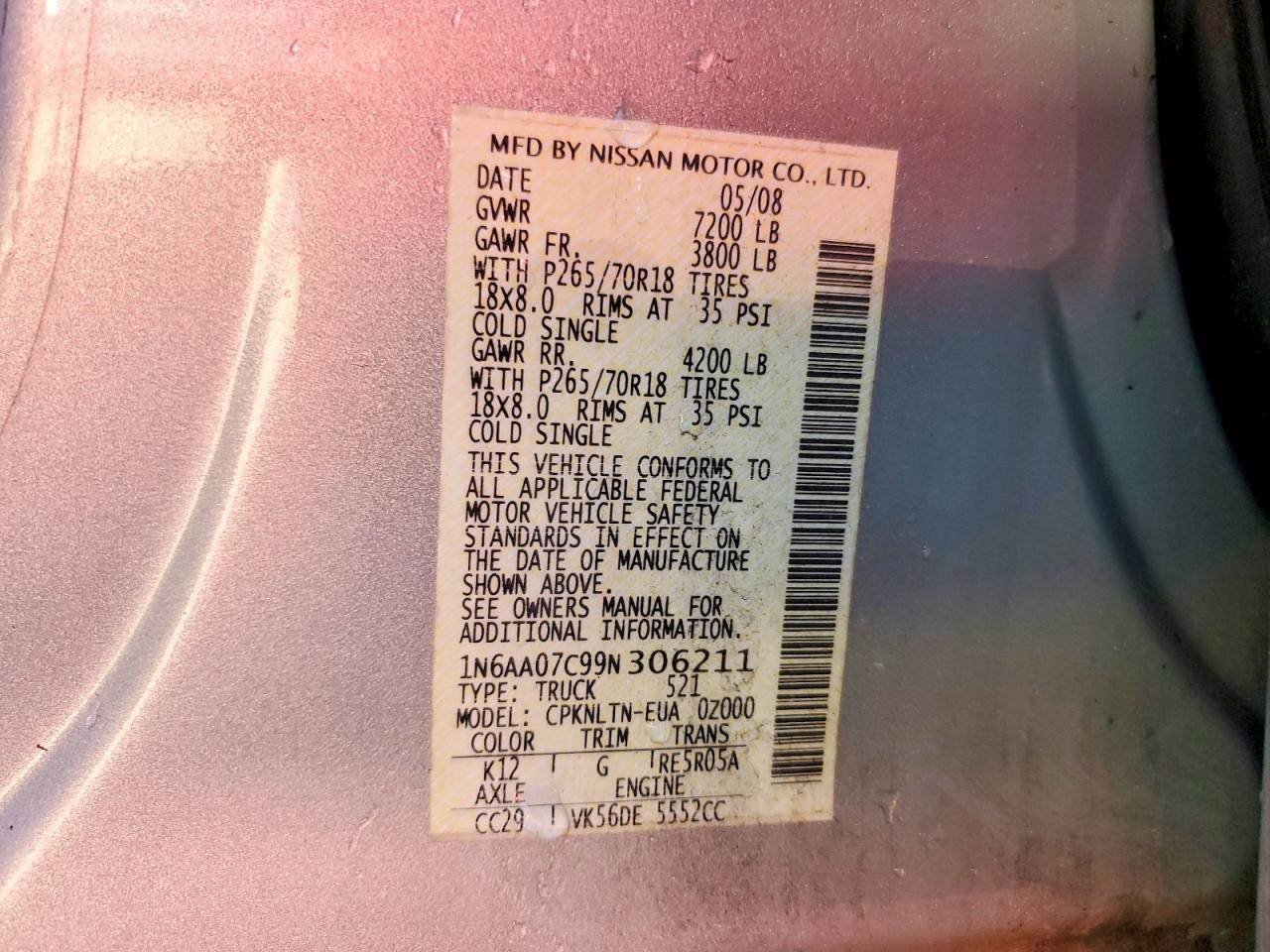 2009 Nissan Titan XE