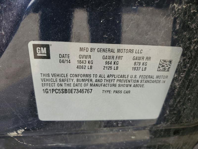 2014 Chevrolet Cruze lt