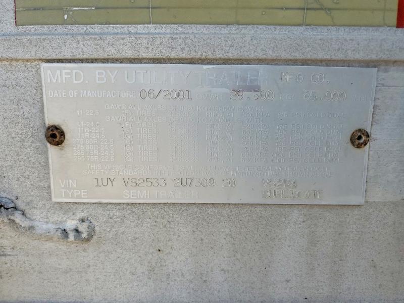 2002 Utility Trailer Trailer 53 FT Refer