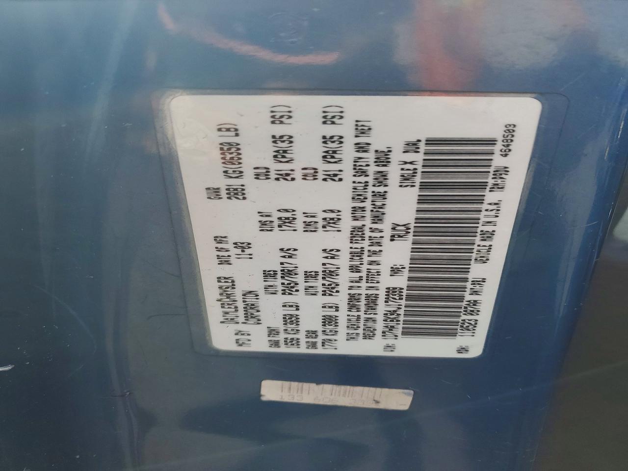 2004 Dodge RAM 1500 ST