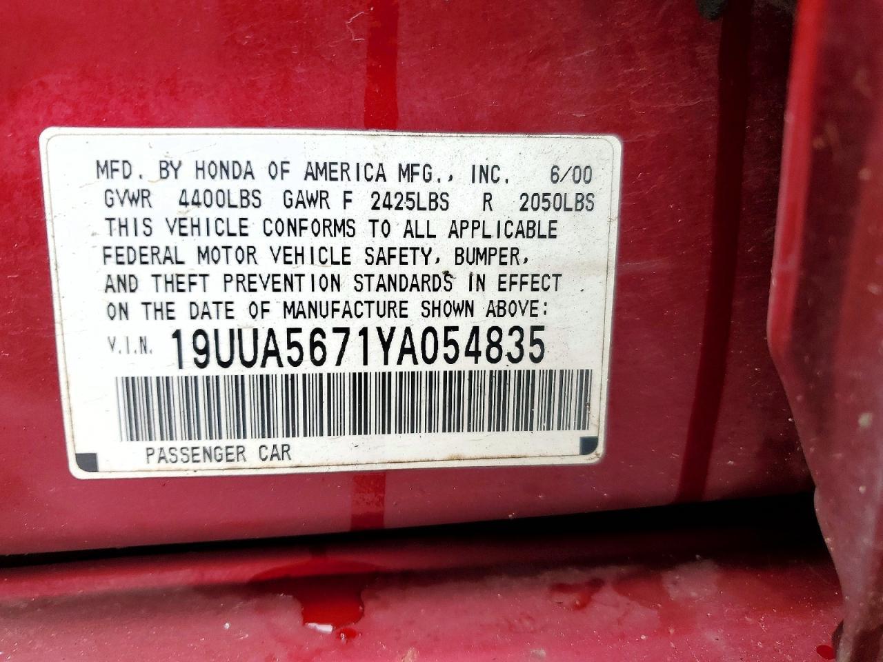 2000 Acura 3.2tl