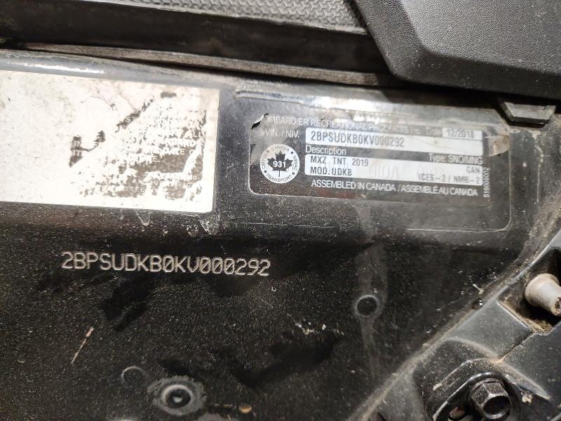 2019 Skidoo Snowmobile Unknown
