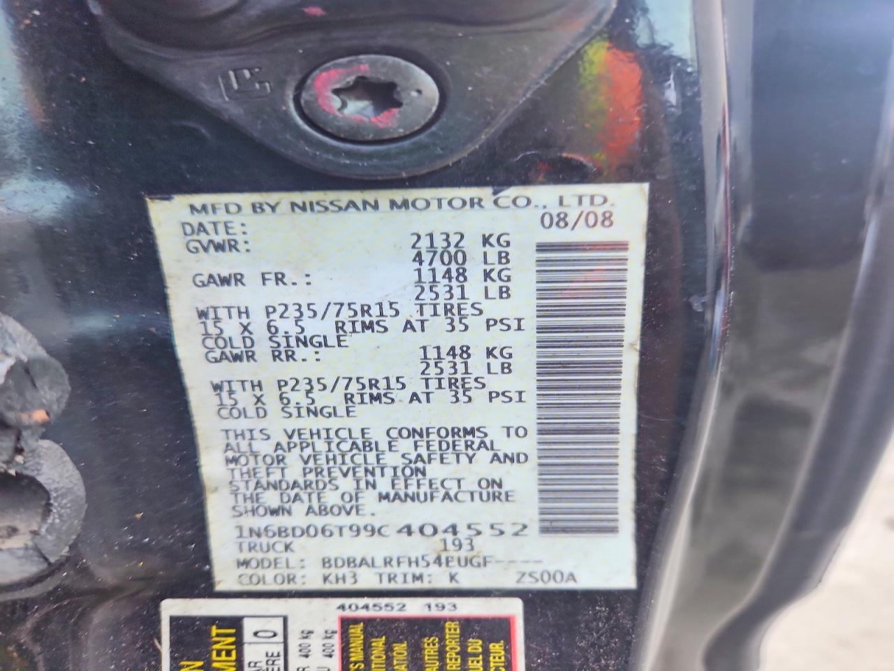 2009 Nissan Frontier XE