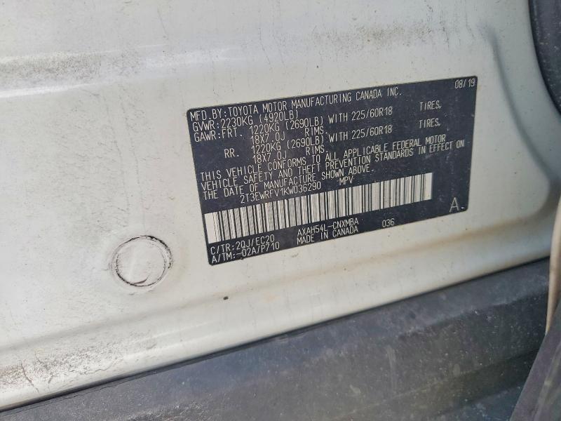 2019 Toyota Rav4 Hybrid xse