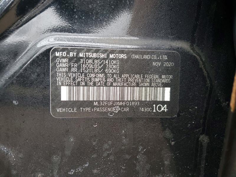 2021 Mitsubishi Mirage G4 es