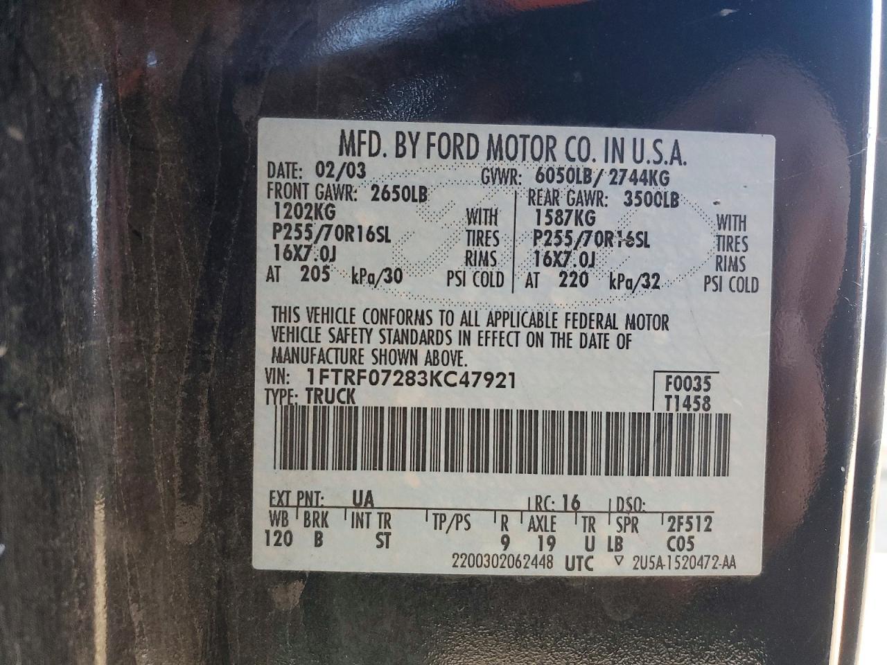 2003 Ford F150