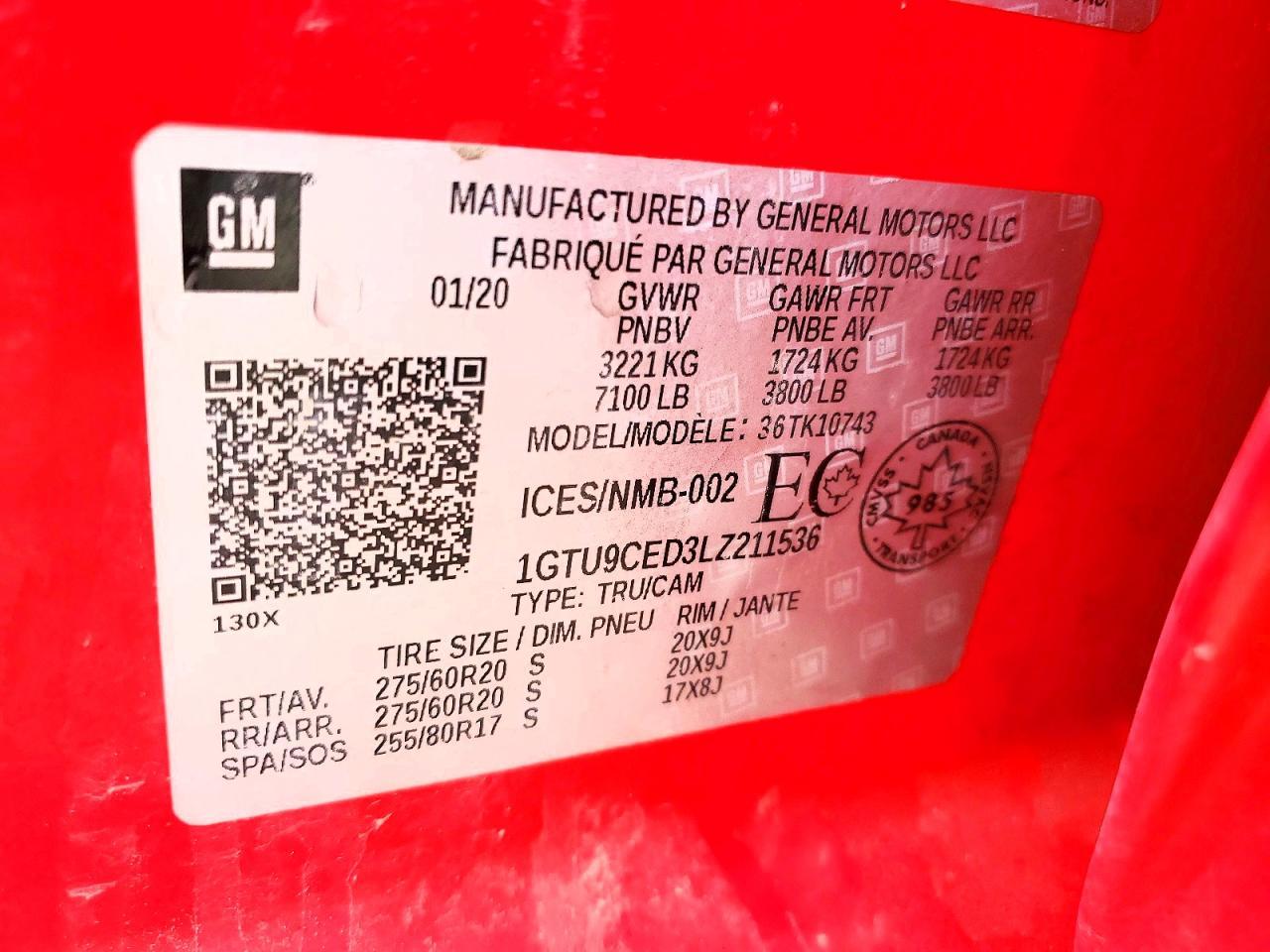 2020 GMC Sierra K1500 Elevation