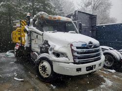 Salvage trucks for sale at Waldorf, MD auction: 2020 Hino 258/268 Flatbed Truck  With Crash Attenuator