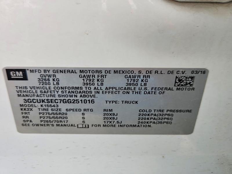 2016 Chevrolet Silverado K1500 LTZ