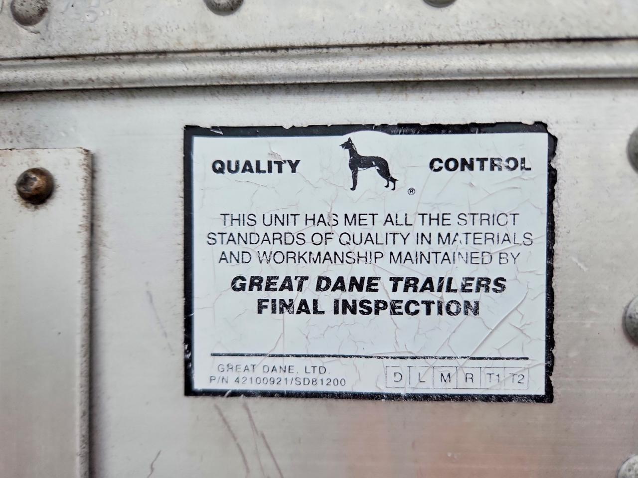 1999 Great Dane DRY Van Trailer