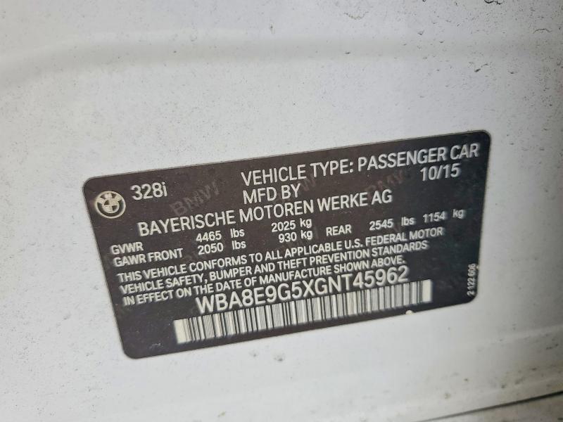 2016 BMW 328 i Sulev