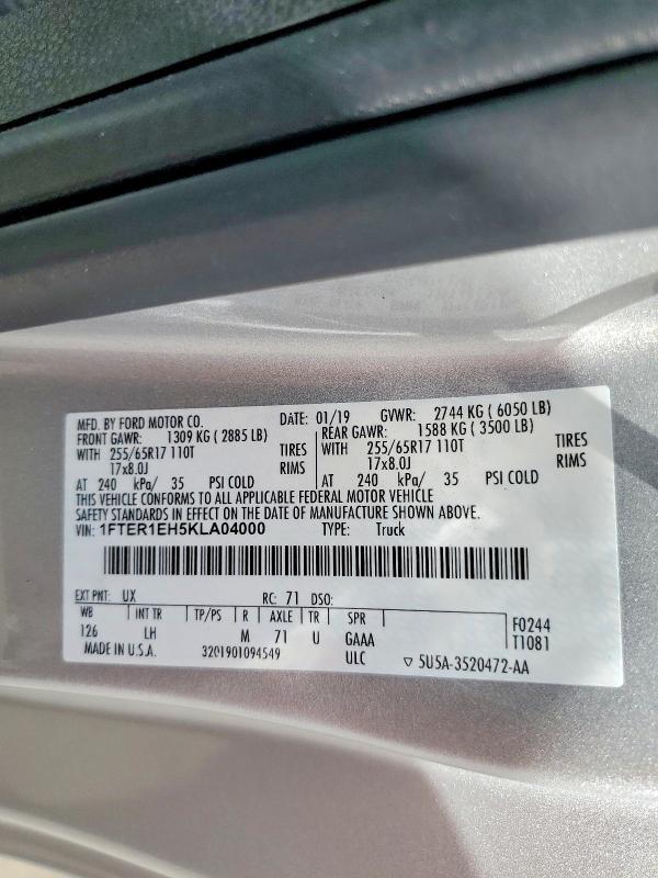 2019 Ford Ranger XL