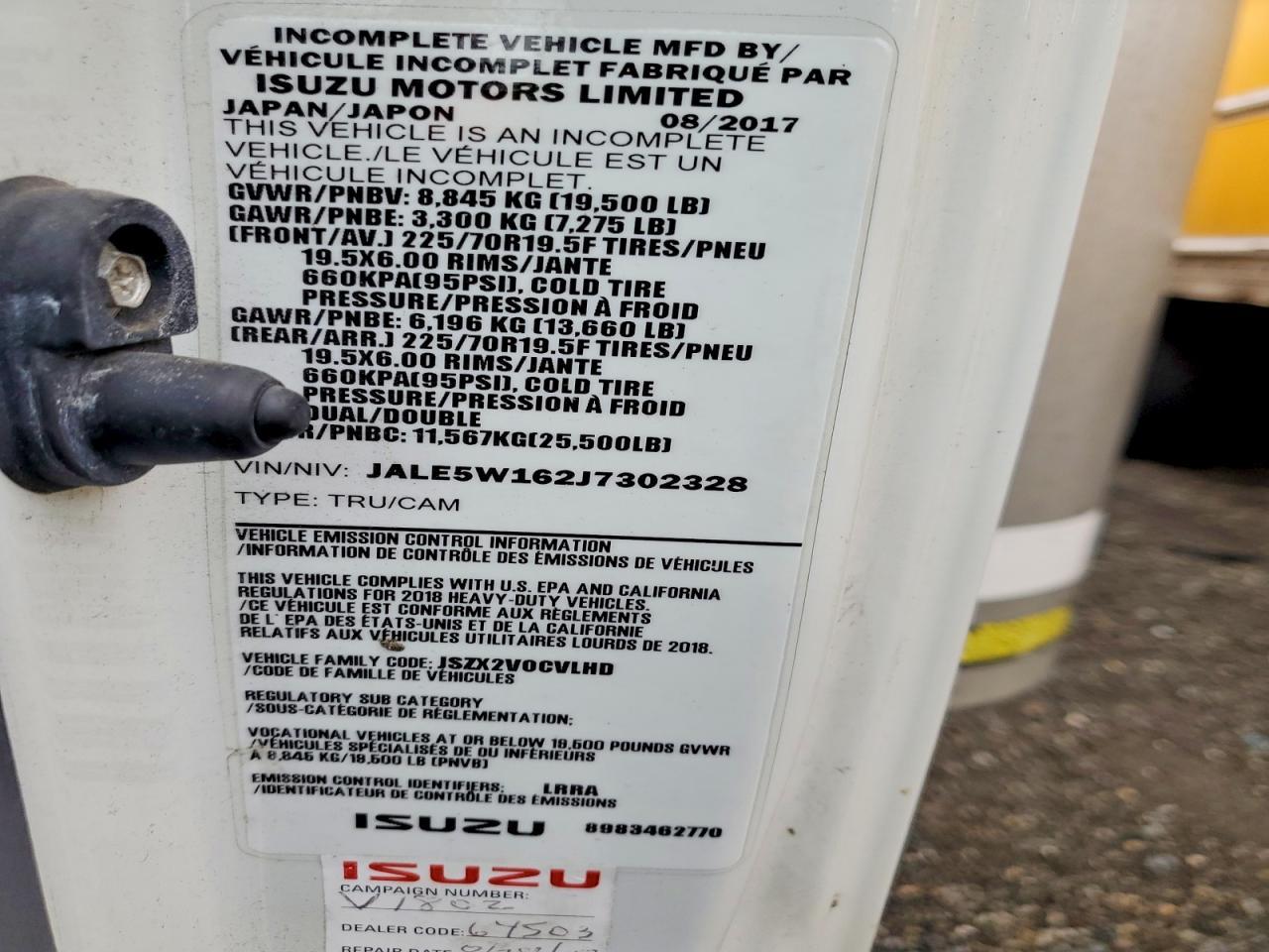 2018 Isuzu NRR