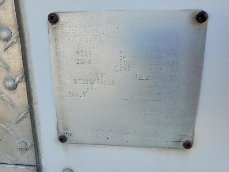 1999 Pelsue Fost 11 Fiber Optic Splicing  Trailer
