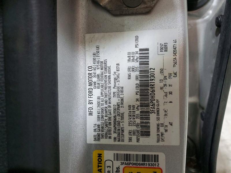 2017 Ford Fusion se