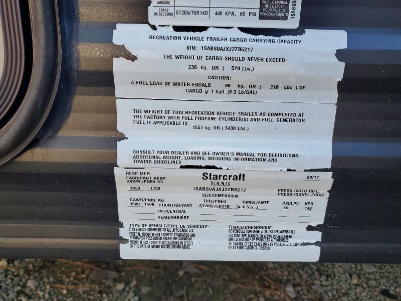 2018 Starcraft Autumn Ridge Camper