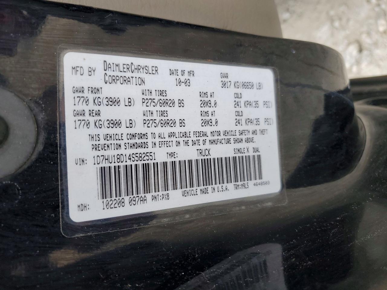 2004 Dodge RAM 1500 ST