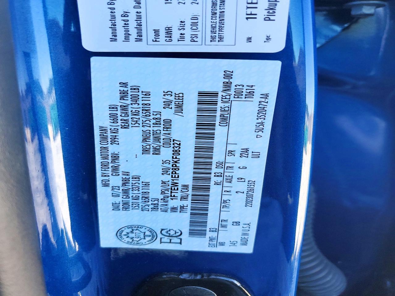 2023 Ford F150 Supercrew