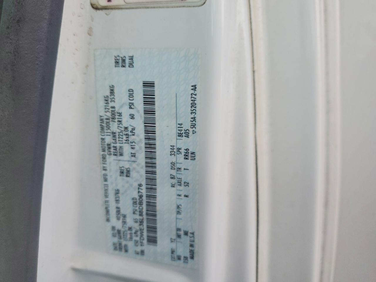 2008 Ford E350 RV