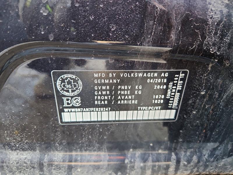 2015 Volkswagen Cc Sport