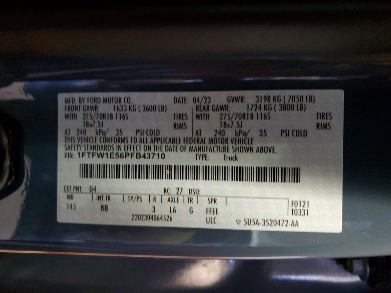 2023 Ford F150 Supercrew