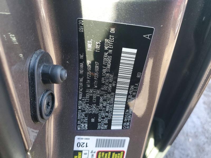 2020 Toyota Sienna xle 8-passenger