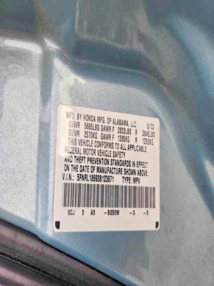 2003 Honda Odyssey ex