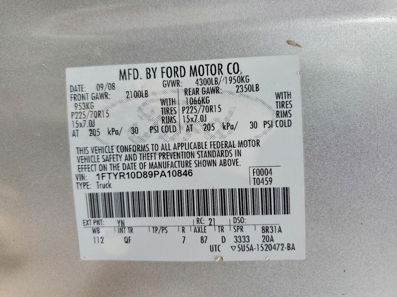 2009 Ford Ranger