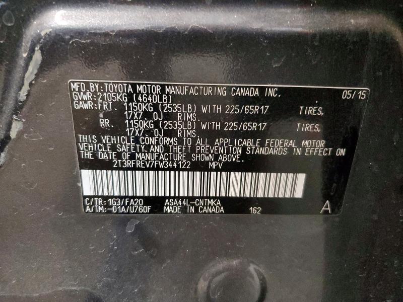 2015 Toyota Rav4 xle