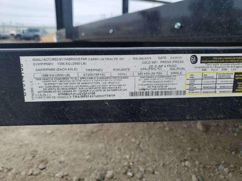 2025 Carry-On Utility Trailer