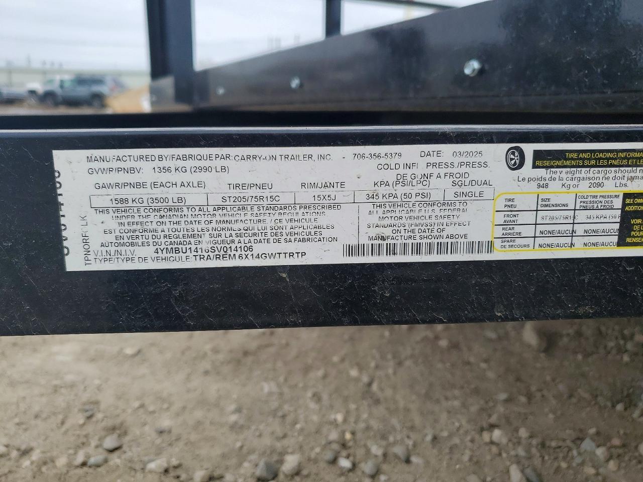 2025 Carry-On Utility Trailer