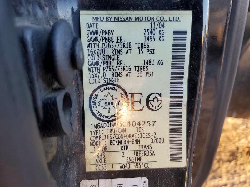 2005 Nissan Frontier SE