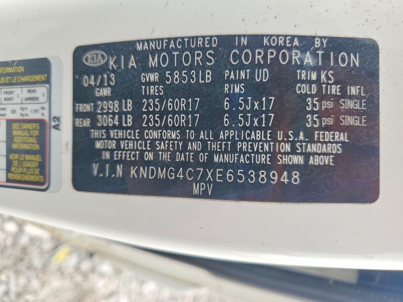 2014 KIA Sedona lx